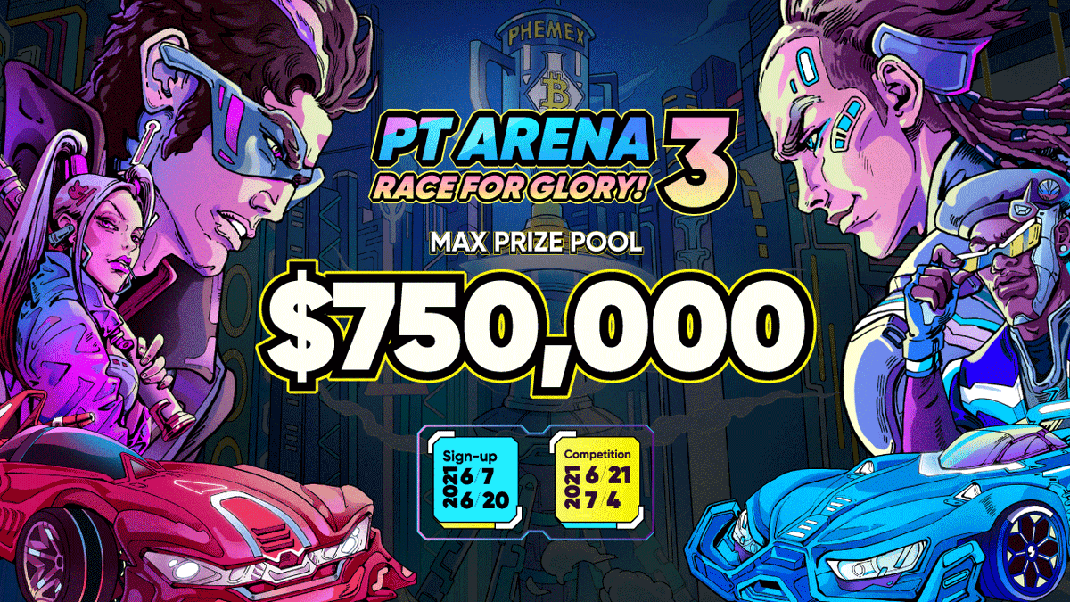 Something big is coming! 📢 Calling all traders to join our 3rd Phemex Traders Arena (#PTArena). Captain &amp; Team Registrations will open on 📅 June 7. The maximum prize pool is $750,000 worth of #Bitcoin! 💸 Stay tuned for more details. 

#Phemex #trading #BTC #Giveaway