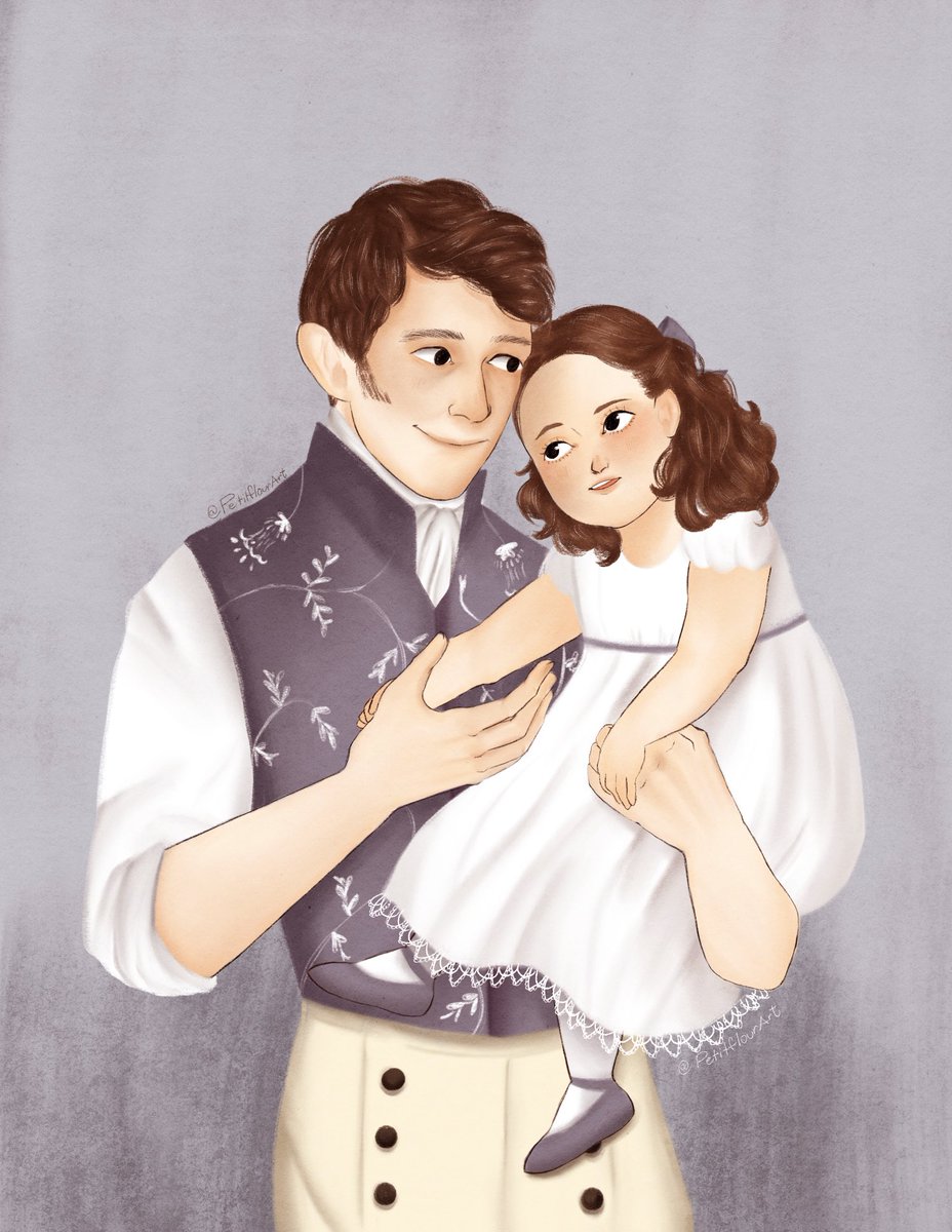 Little Hyacinth and Anthony Bridgerton 🌸 They have one of my favorite sibling dynamics in the series! #Bridgerton #artph