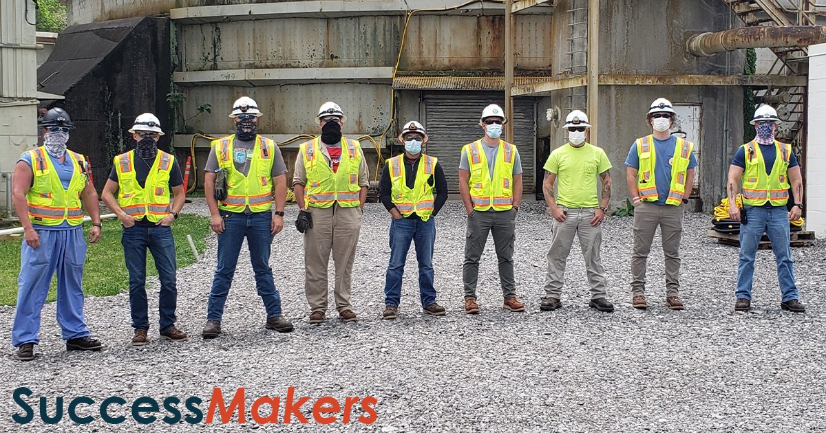 UCOR_TN's tweet photo. UCOR electricians (pictured) and pipe fitters are making the Experimental Gas-Cooled Reactor facility safer for deactivation by performing electrical and mechanical isolations. This is a crucial step prior to deactivation which is slated to begin this summer.
#UCOR #SuccessMakers https://t.co/alfcDPwgW3