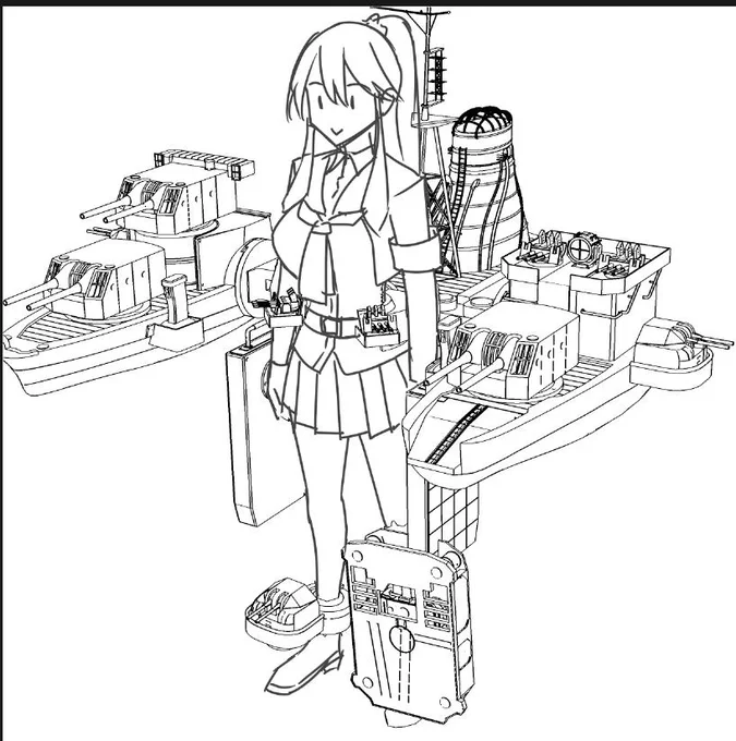 艦これの矢矧改二の艤装描くの難しいよう!というヤハギストの方々へ
突然ですがクリスタで稼働する3Dデータ作りました。
よかったらドジンシやイラスト等でお使いください。

https://t.co/hwUsWWL3p1 