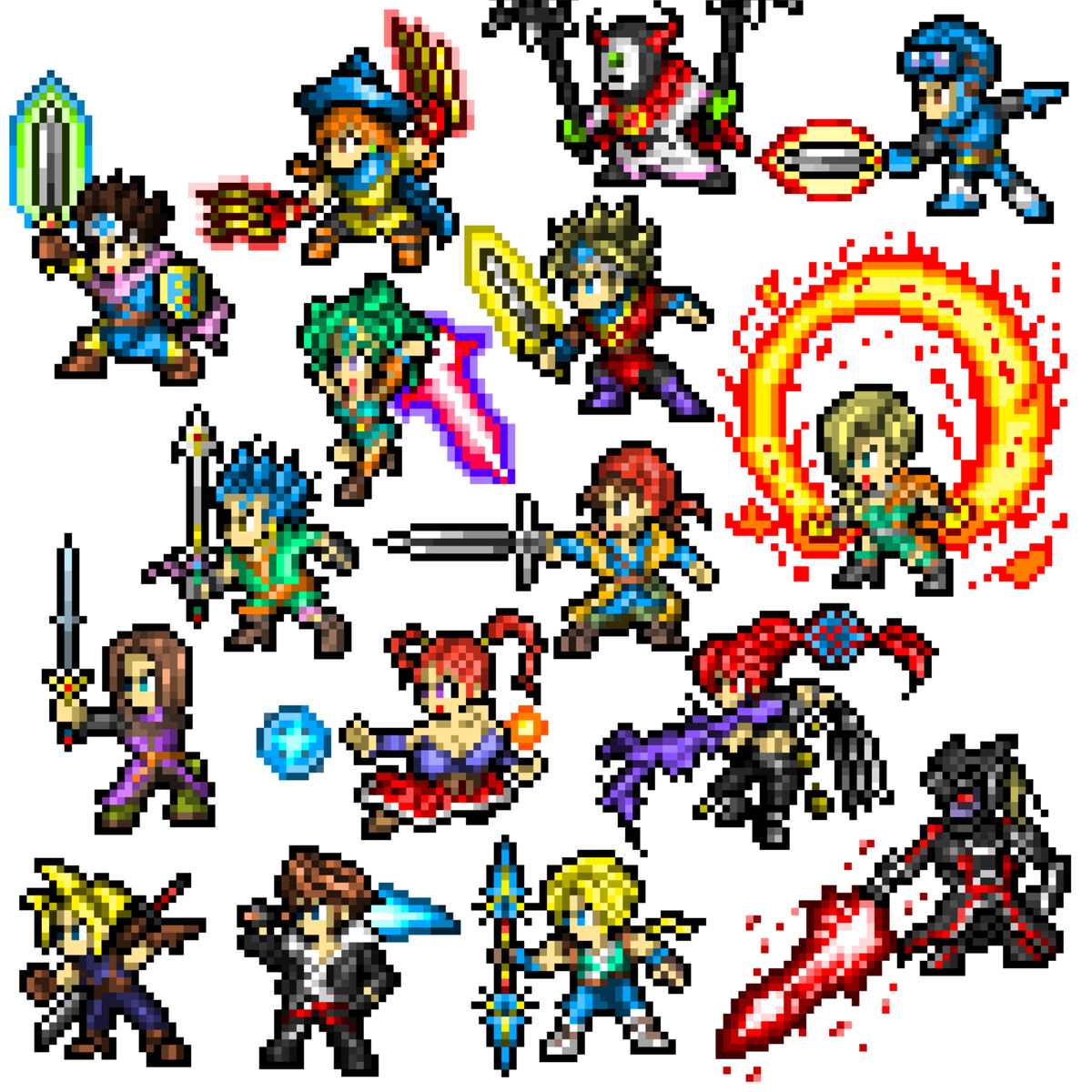 露魅王 ドット租界 今月１発目のドット絵新作は らんま1 2でした ドラクエとffは一旦保留して 今週はテイルズ描きます 高橋留美子先生 ロマサガ風ドット T Co Eielqar5w8 Twitter