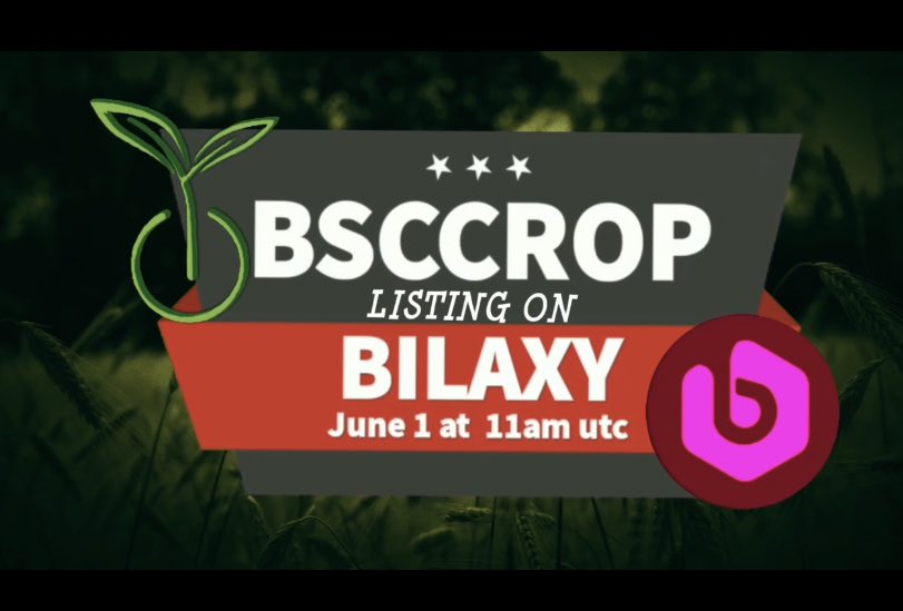 bsccrop's tweet photo. BSCCROP is proud to announce our listing on @Bilaxy_exchange!!! NOW you are able to Buy $BSCCROP at your pleasure!! https://t.co/11ZYzIBGsz