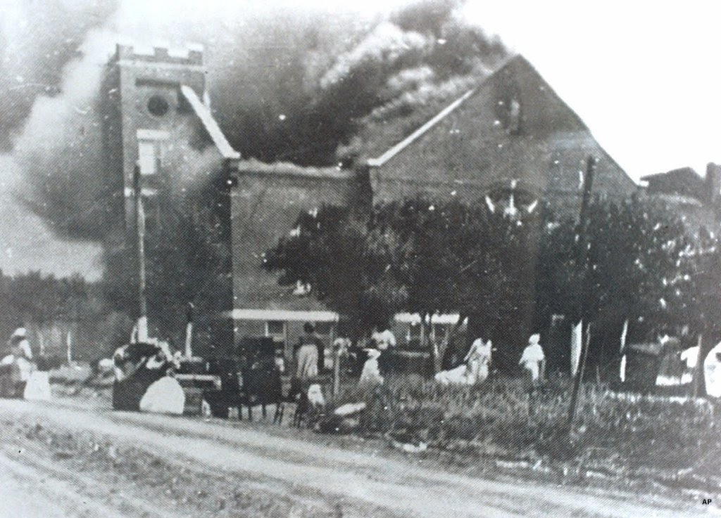 #OnThisDay in 1921, 300 Black Tulsans were killed in the city’s “Black Wall Street” district, resulting in the deadliest racial massacre in American history. #Tulsa100