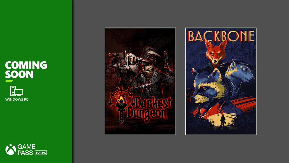 Darkest Dungeon and Backbone are coming soon to Xbox Game Pass for PC. 