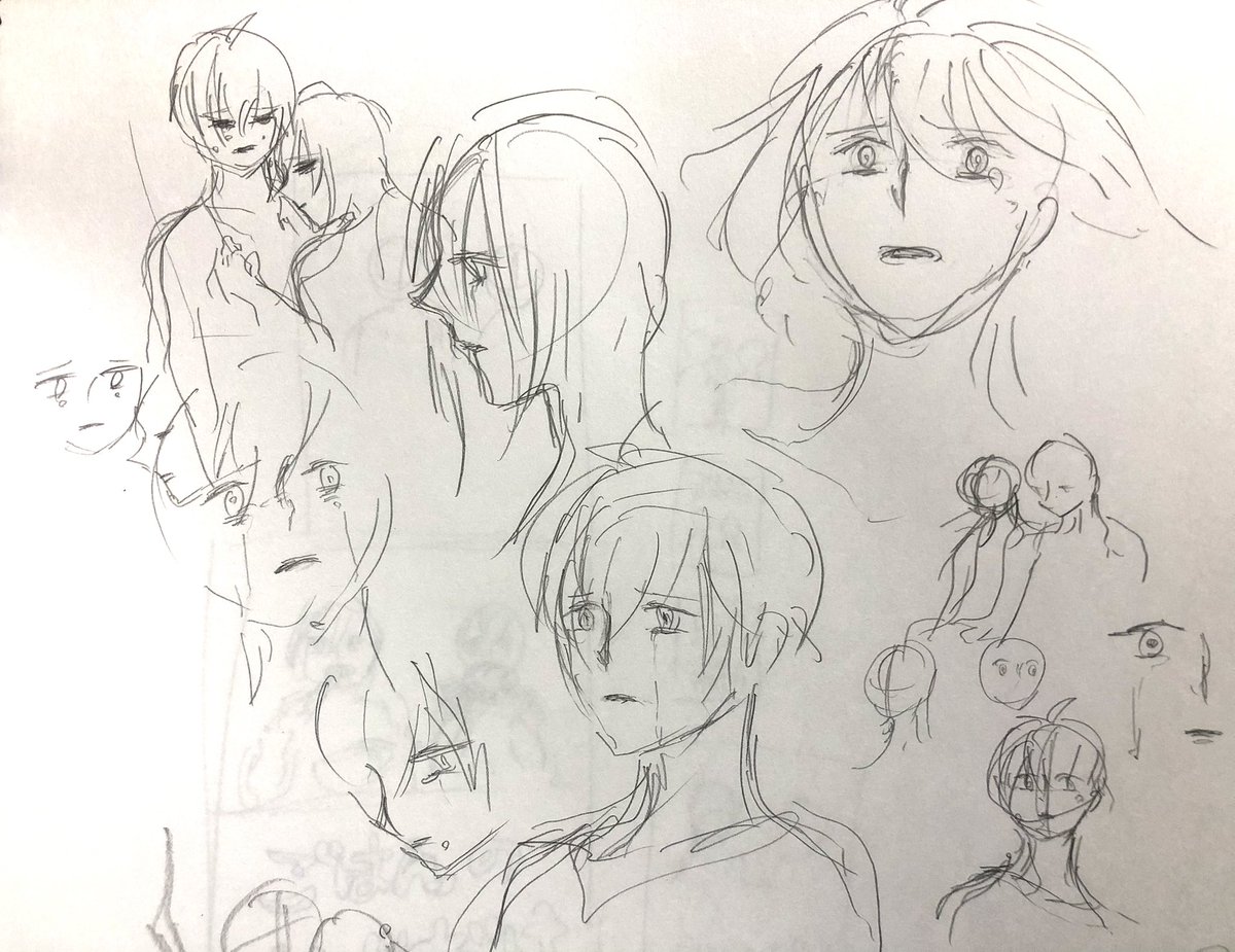 過去のクロッキー帳を掘り返すと楽しい のびのびと描いている 