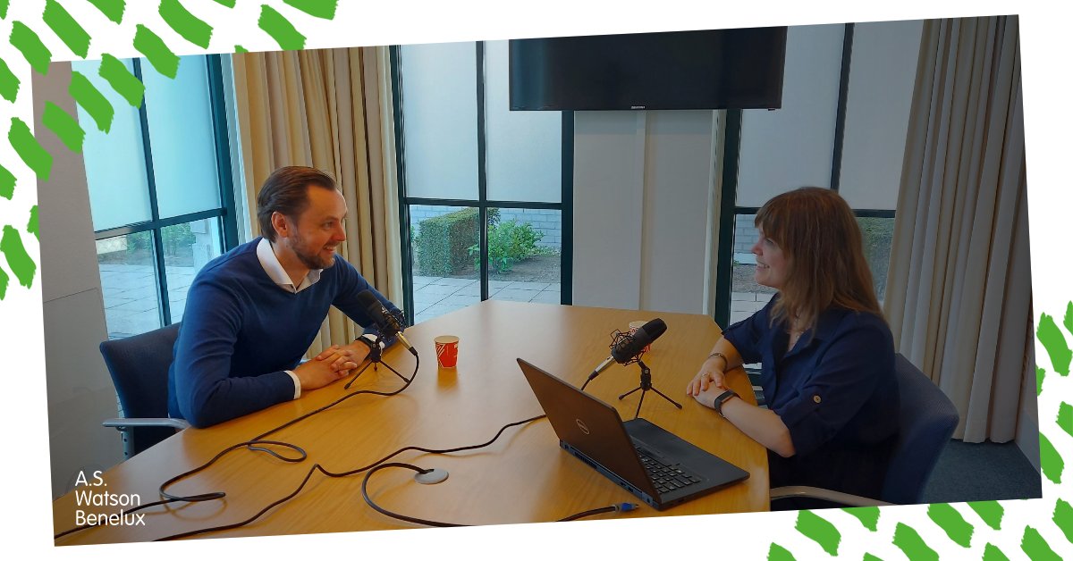 Volgende week een nieuwe podcast aflevering en dit keer met onze MVO Manager Leendert. Onze Recruitment Specialist Mireille legt een paar dilemma's aan hem voor én hij vertelt over zijn mvo projecten. Benieuwd wat hij te vertellen heeft? Stay Tuned! 🔔
#bepartofmore #aswatson