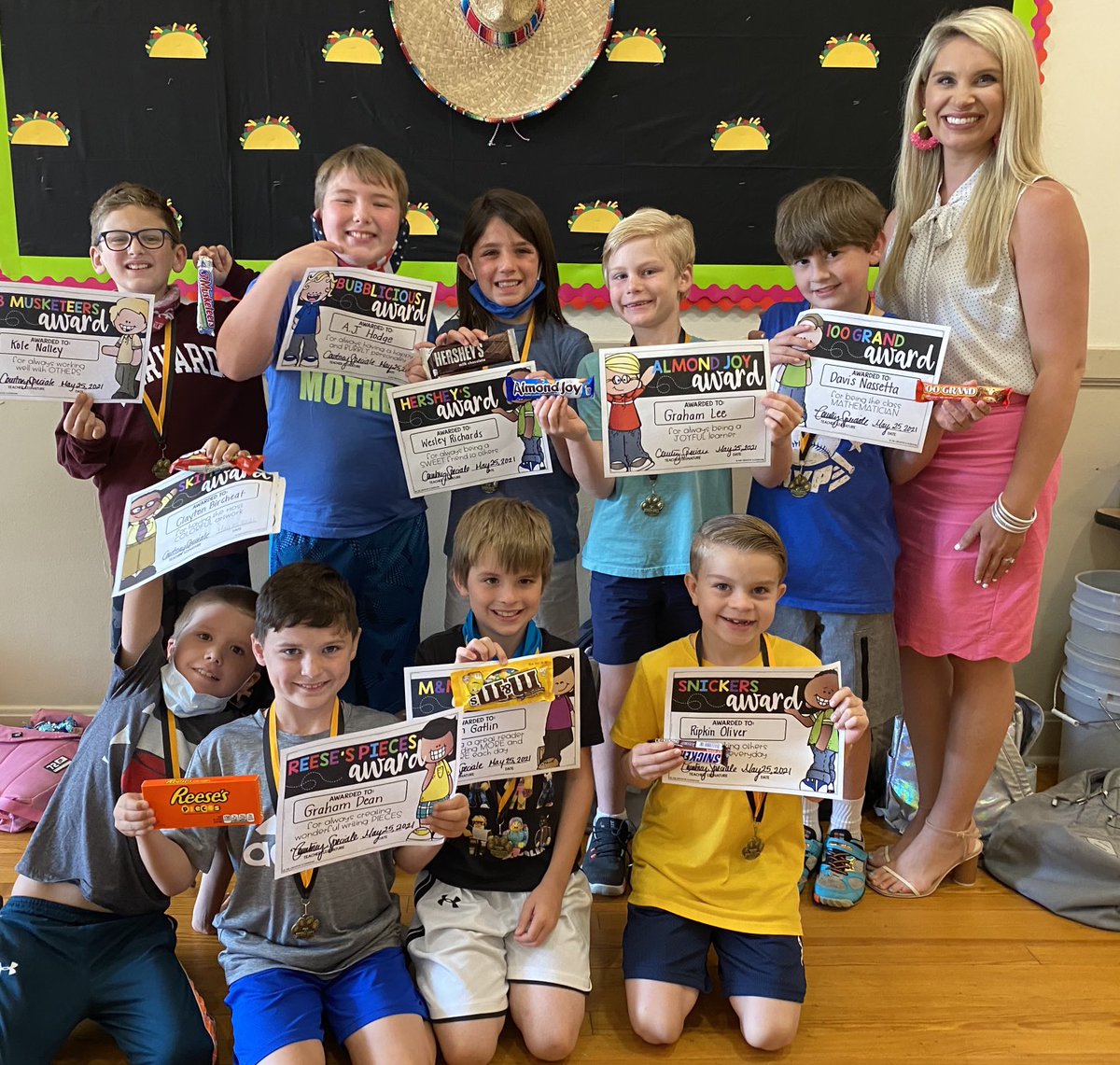 courtneyspecial's tweet image. Of course I’m proud of their academic achievements this year, but more importantly, I’m proud of the character that was developed within each child.The only way to teach the mind is to touch the heart first. Last class, “Speciale” class.⁦@EESPrincipal⁩  #specialeclass #13