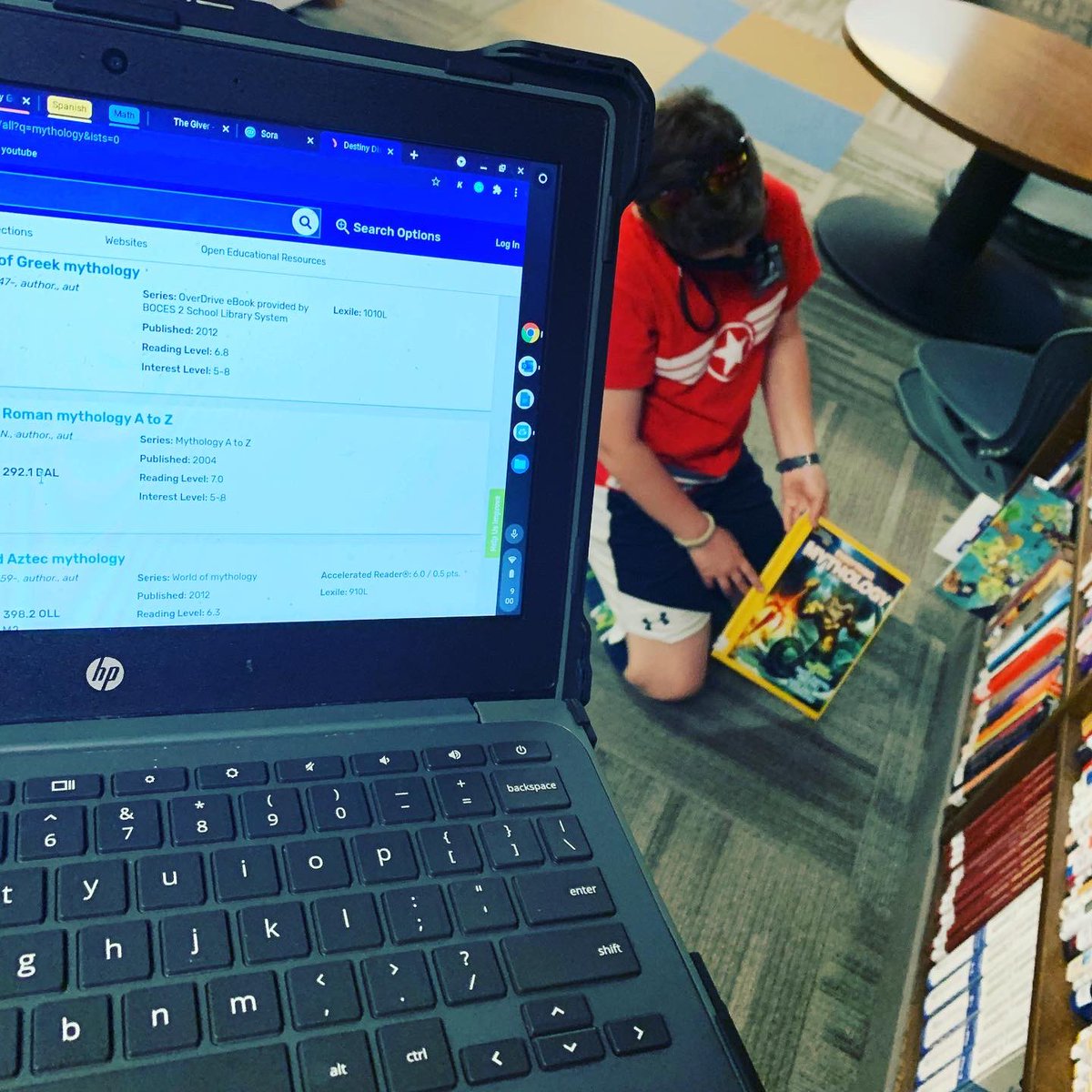 KJSHLibrary's tweet image. Perks of going digital- you can walk the catalog right over to the shelf and find your call number there! Love these 7th grade inquiry topics! #inquiry #mslibrary #bookshaveinfotoo