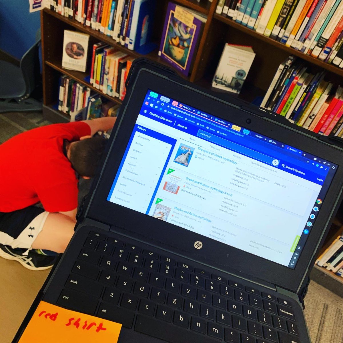KJSHLibrary's tweet image. Perks of going digital- you can walk the catalog right over to the shelf and find your call number there! Love these 7th grade inquiry topics! #inquiry #mslibrary #bookshaveinfotoo