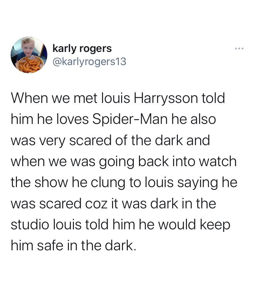 91community's tweet photo. “he made sure she felt like princess” // “louis told him he would keep him safe in the dark”.
it’s just little interactions like these that makes me love him even more and for which im forever grateful 🤍 https://t.co/w1i6tX6MkZ