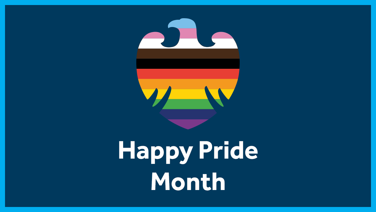 Barclays's tweet photo. To mark the start of #PrideMonth2021, we’re proud to join our colleagues, customers and clients to celebrate the diversity of the LGBT+ community. https://t.co/7k9XwyQPYK