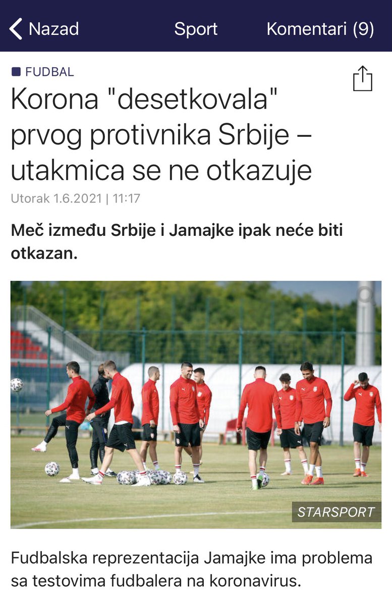 Masaaki Tominaga 日本 ジャマイカ戦はジャマイカの10選手の検査で中止となったが セルビアサッカー 協会によると7日のセルビア ジャマイカ戦は行われる模様 またセルビア代表も3日日本に向けて出発するとの事 また怪我でmfのジュリチッチが離脱し Masaaki Tominaga 日本 ジャマイカ戦はジャマイカの10選手の検査で中止となったが セルビアサッカー 協会によると7日のセルビア ジャマイカ戦は行われる模様 またセルビア代表も3日日本に向けて出発するとの事 また怪我でmfのジュリチッチが離脱し