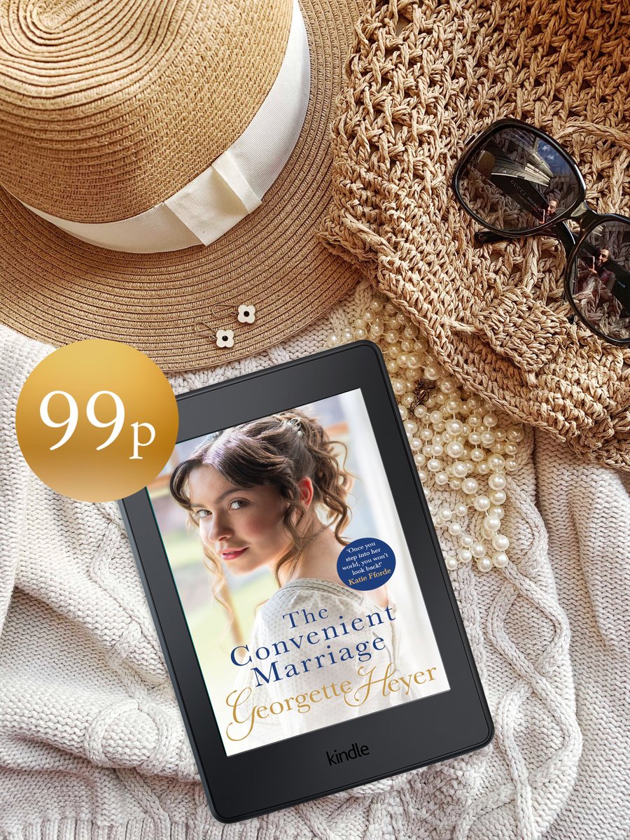 Looking for a summer escape this weekend? Then look no further!

Travel to regency England with #GeorgetteHeyer and join high society for the summer. Royalty, romance and a scandal or two, read #TheConvenientMarriage for just 99p this month! 💃

amzn.to/3g1V62E
