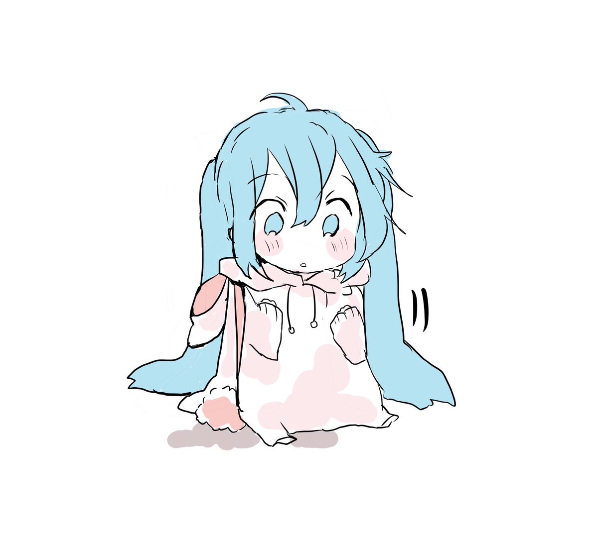 初音ミク 「🐇 」|sakiのイラスト