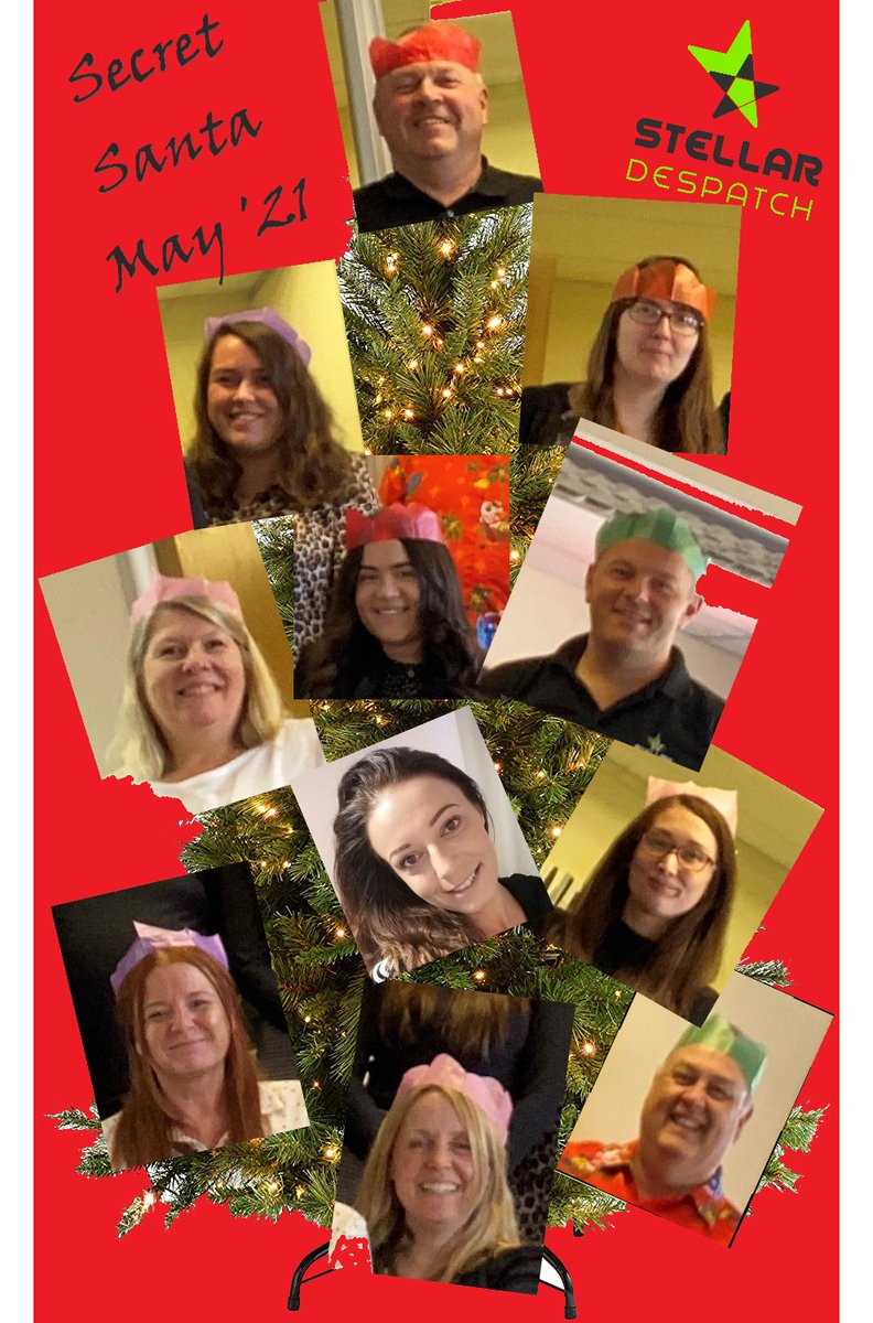 stellardelivery's tweet photo. We didn't want to miss out on Secret Santa, originally set for last December, so we waited until guidelines relaxed & did it in our office last week. Still socially distanced, but all together again for the 1st time in a long time! Festive merriment in abundance. #StellarFun https://t.co/n4Bz5RnTMF