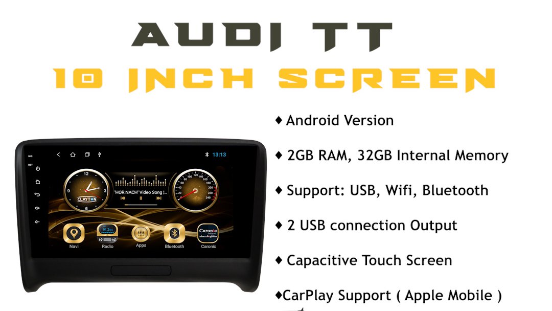 🚘Audi TT Android Monitor Dubai, Abu Dhabi UAE.       🚦caronic.com. Youtube bit.ly/3yT6K8A.🛒Buy Now: bit.ly/3p6oA3u  
Installation of Front &amp; Rear 👨🏽‍🔧  
📞Contact - 055 407 0988.

#caronic #cars #Dubai #UAE #USA #shopping #AndroidMonitors#Audi