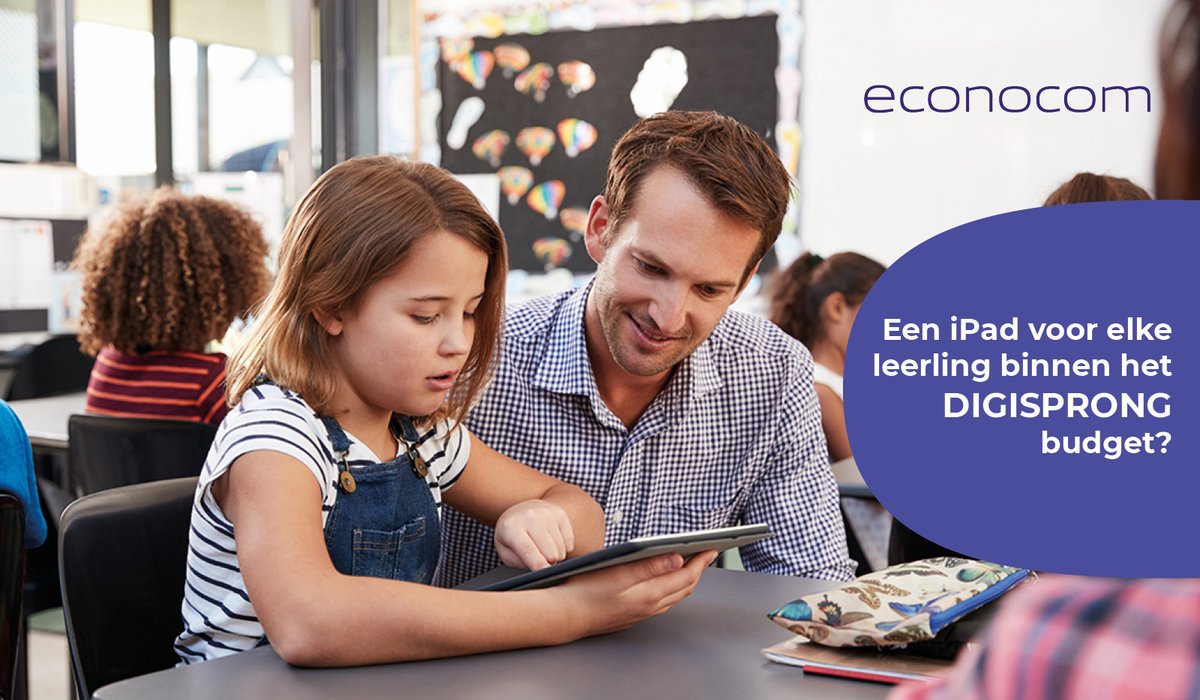 Een iPad voor je leerlingen binnen het #Digisprong budget van 290€? Dat kan! Ontdek onze lease oplossingen en vraag een aanbod op maat. education.econocom.be/onze-oplossing… #Onderwijs #ICTinvesteringen