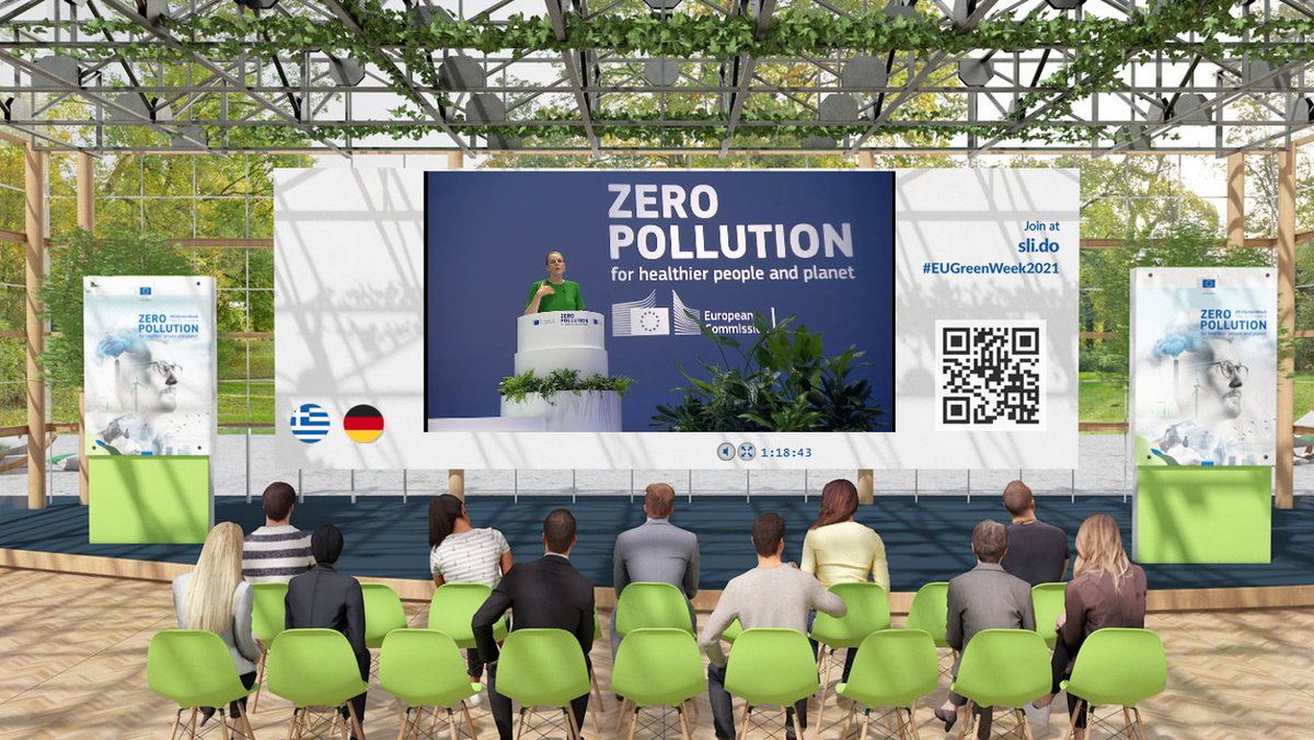 How can we come up with innovative solutions that prevent pollution and help rebuild the balance of rivers, lakes and seas in European regions? 🌊 This is the challenge, revealed by <a href="/EU_ENV/">EU Environment</a> Director-General <a href="/florikafink/">Florika Fink-Hooijer🇪🇺</a>, for our 10 #EUGreenWeek hackathon teams. Best of luck!