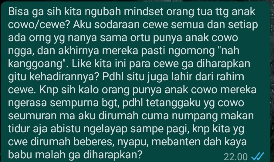 /kle kadang ngerasa ga adil aja gitu