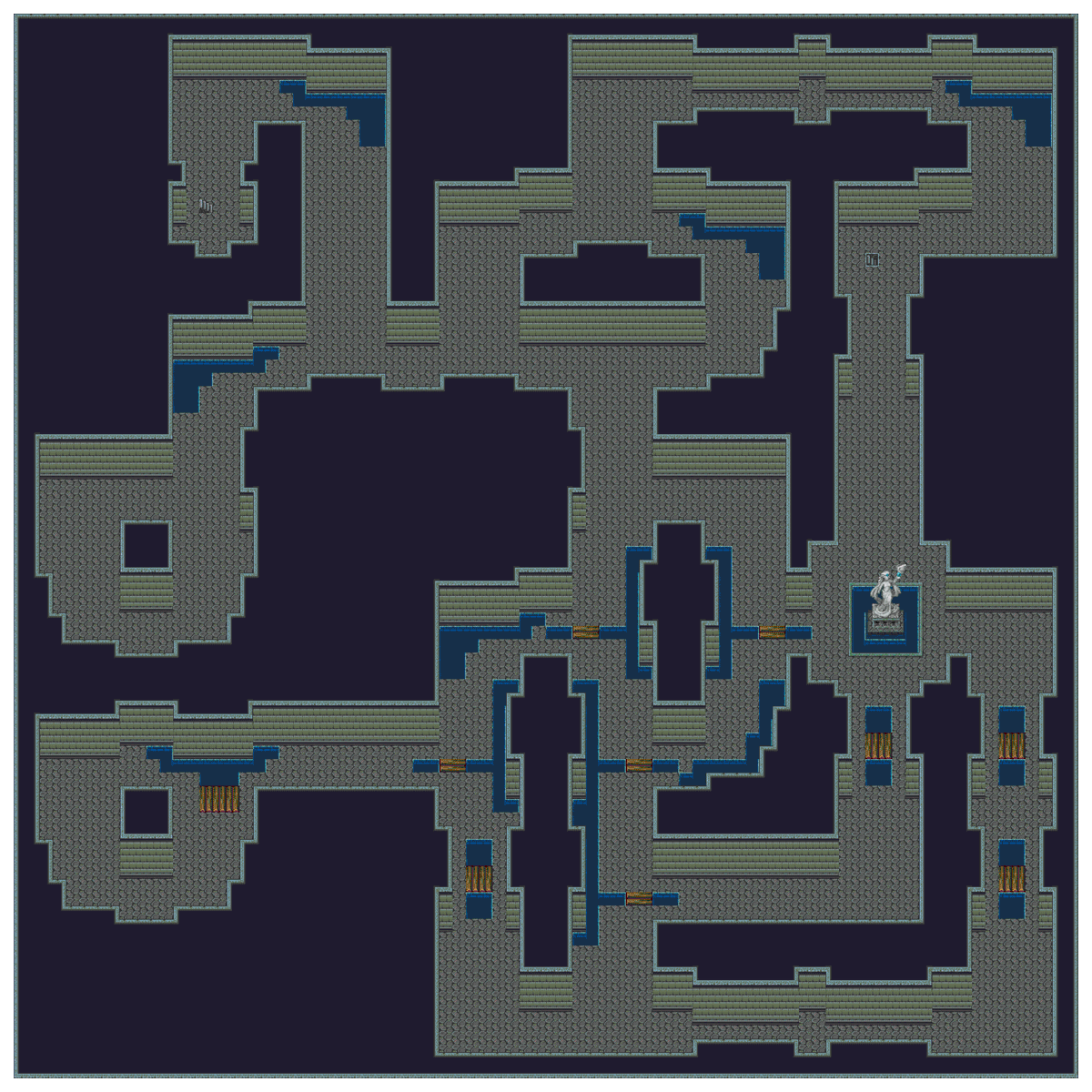 InfinityDoor_'s tweet photo. New dungeon procedural generator up and running, now testing to generate external environments. Because who says there has to be an end to exploration? #rpgworld #pixelartgame #pixelart #indiegame #indiedev #RPGMakerMV #RPGアツマール #IndieRPG https://t.co/uT8iYgJyNA