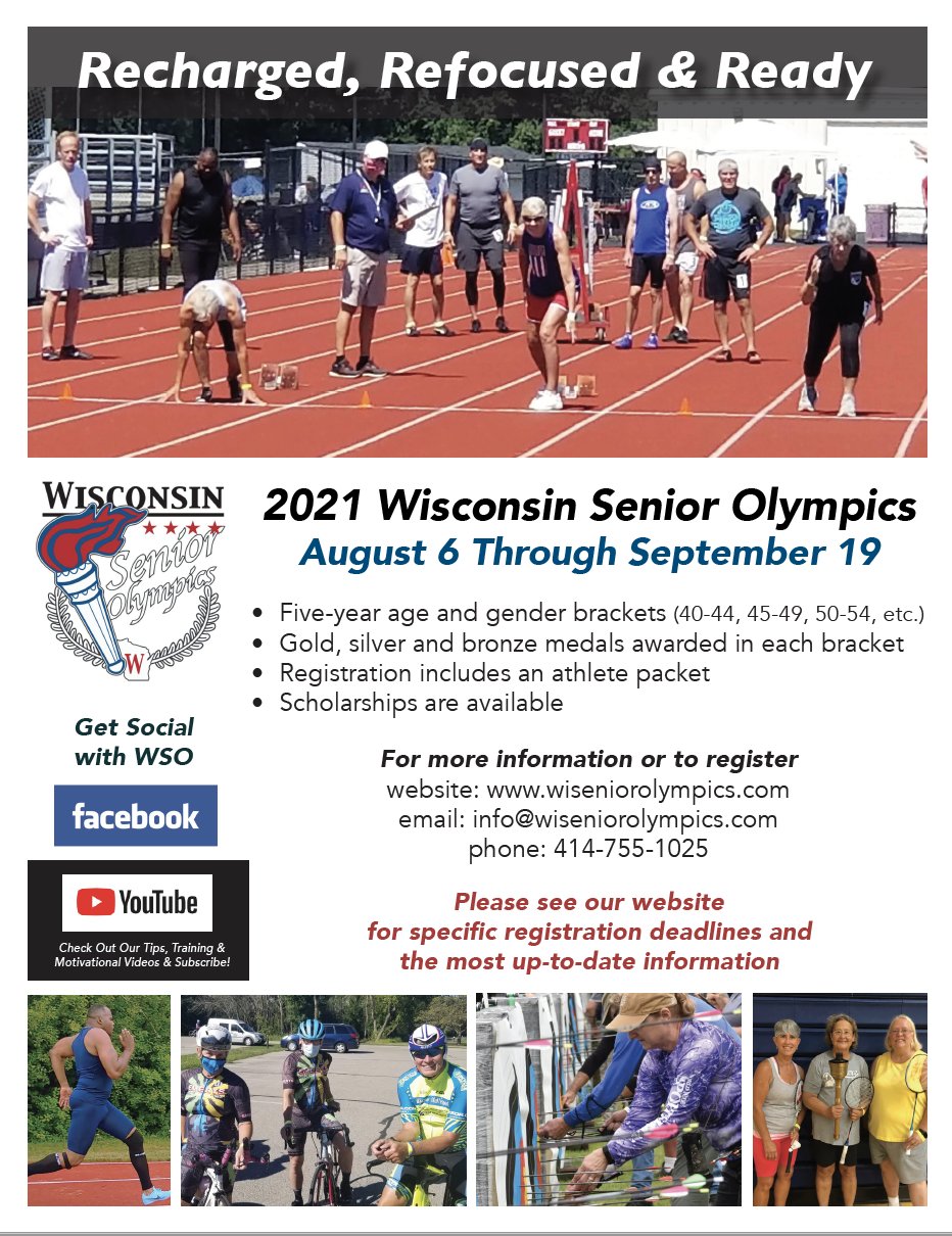 Wisconsin Senior Olympics (WSO_Games) / Twitter