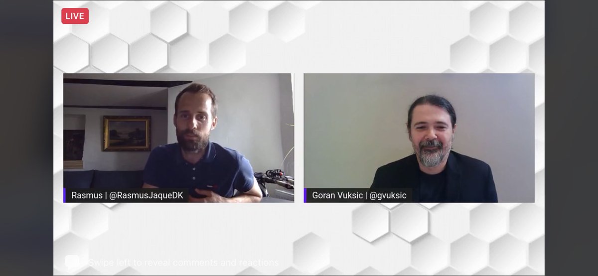 sherrrylst's tweet photo. Fun to see #TheDevShow as viewer 😎 Great start of the show today with @gvuksic and @RasmusJaqueDK 🤩

@EvePardi is going to start her talk about data science and Machine Learning soon! 

Join the show: https://t.co/zx3NCMHu6T https://t.co/yYBgWF74wX