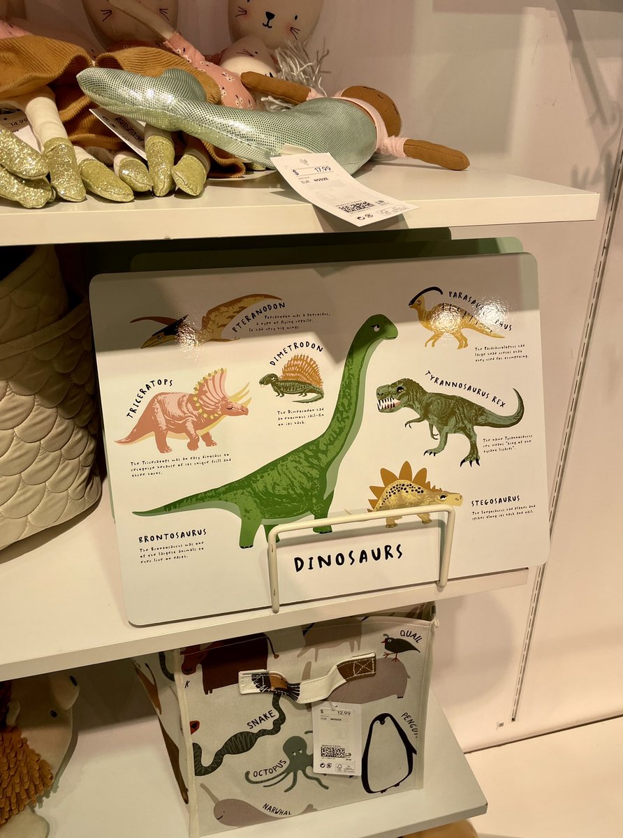 Happy International Dinosaur Day to all my fellow non-bird dinosaurs🦕  

Came across this fun item &amp; my only critique is that the T-rex should be bigger (because we all know 🦖 are the best)
