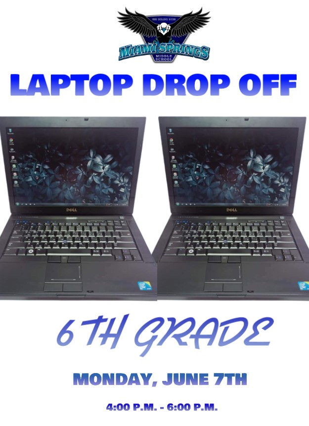 MSMSEagles's tweet image. MSO Laptop Return for 6th graders! Devices will be collected on Monday, June 7th from 4 p.m. to 6 p.m. in the drop off loop in front of the school. #LaptopReturn #MSMSEagles #MSMSisUnstoppable #PrideExcellenceSuccess