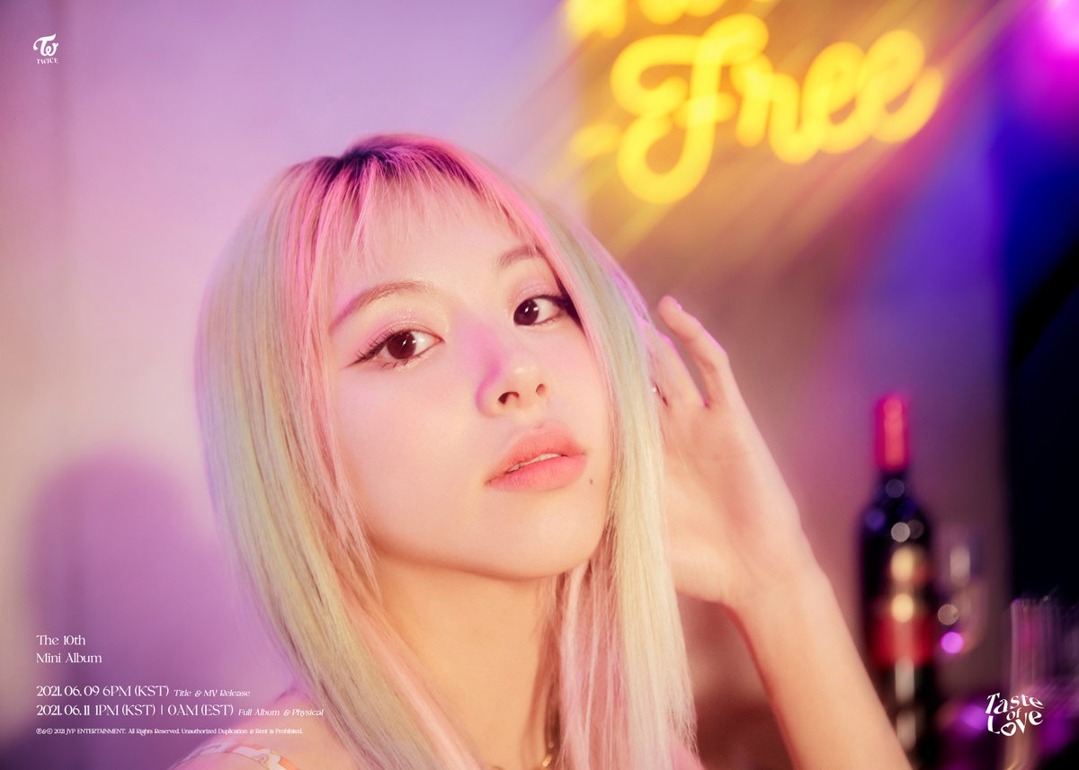 Twice V Twitter Twice 10th Mini Album Lt Taste Of Love Gt Second Tasting Teaser Photo02 Fallen Chaeyoung Title Alcohol Free Amp M V 06 09 6pm Kst Full Album Amp Physical 06 11 1pm Kst 06 11 0am