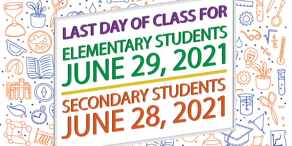 It's June‼️

Here’s a reminder of the last day of classes for our students. 

See the full school year calendar here 🗓️bit.ly/3wSNPch