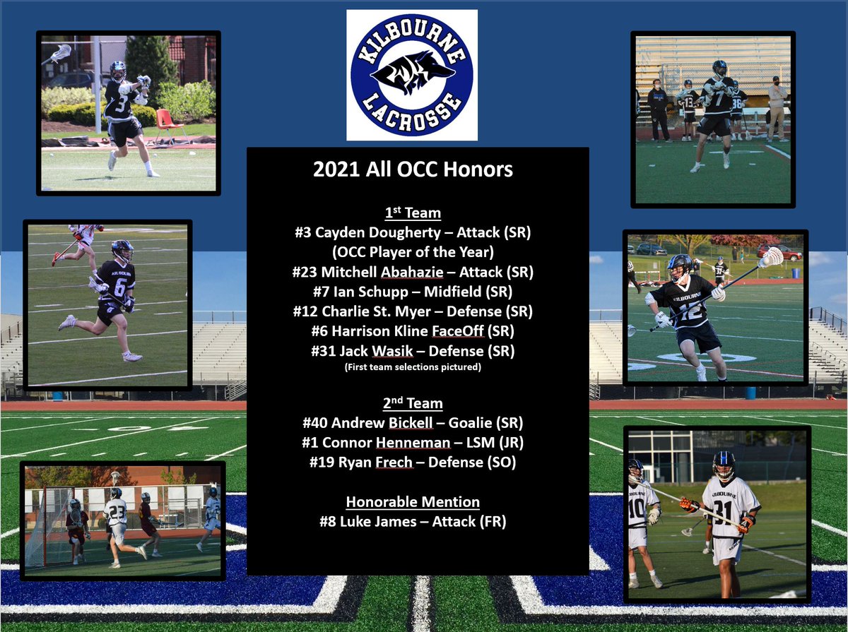 KilbourneLax's tweet photo. Another round of post season honors: "All OCC": 10 Wolves recognized, including 6 named to First Team.  Congrats all! https://t.co/TfSeX37rMn