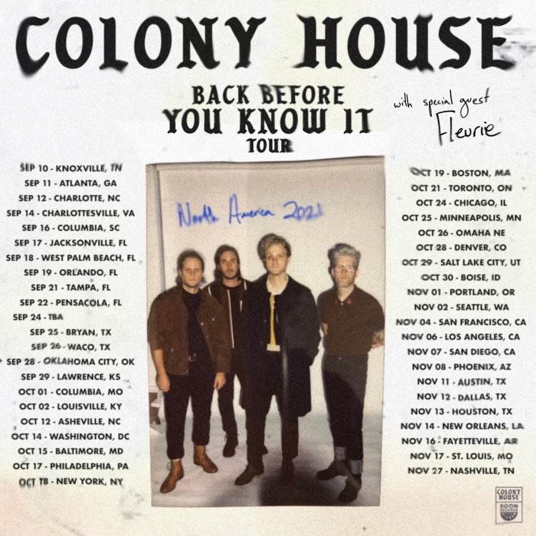 Eeeeee! Thrilled to announce I’m joining my friends @colonyhouse for their fall North American tour. And I just may be playing some new songs on the road 😬🤩💕 Tickets go on sale FRIDAY! I CAN’T WAIT TO PLAY MUSIC FOR YOU AGAIN 😭😭😭 xx Fleurie