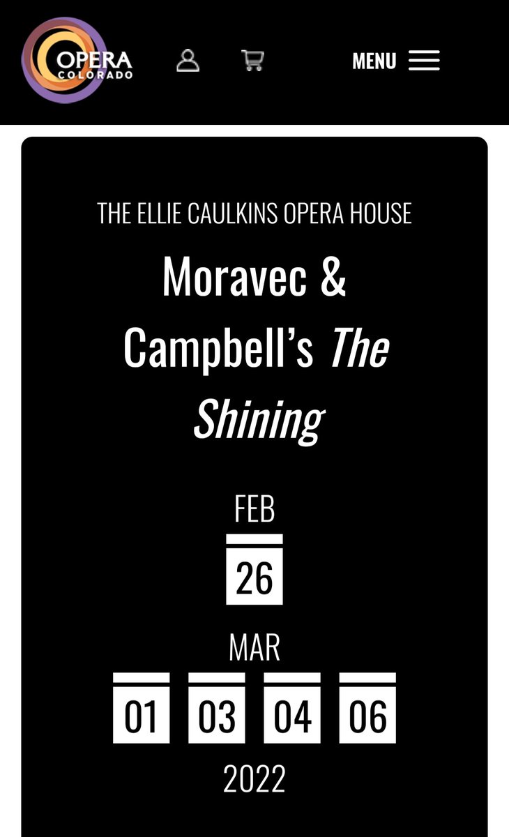 dtorodirects's tweet photo. I'm late to announce this but, It's also on the website, so this too is official. I am super excited to be remoutning #EricSimonson's production of #PaulMoravec and #MarkCampbell's #TheShining in Winter of 2022 with #OperaColorado. https://t.co/sqGagDN6sO