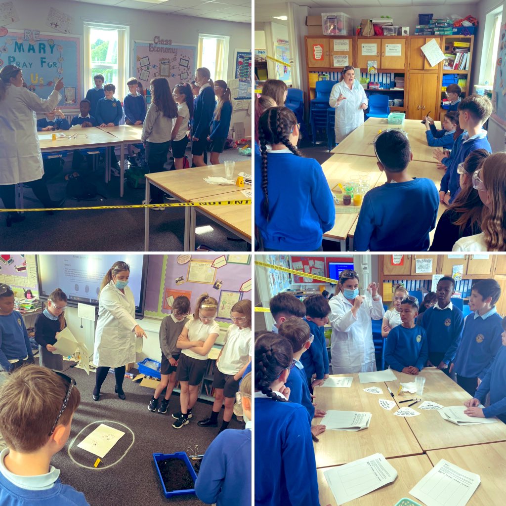 StJohnsPSAyr's tweet image. P6 had a STEM day today! They came into class to find their reward machines had been stolen! 🔍They worked in a Crime Scene Investigation with a scientist and worked through a variety of forensic investigations to catch the culprit. #chromatography #PHtesting @STEMscotland 🧫 🧪