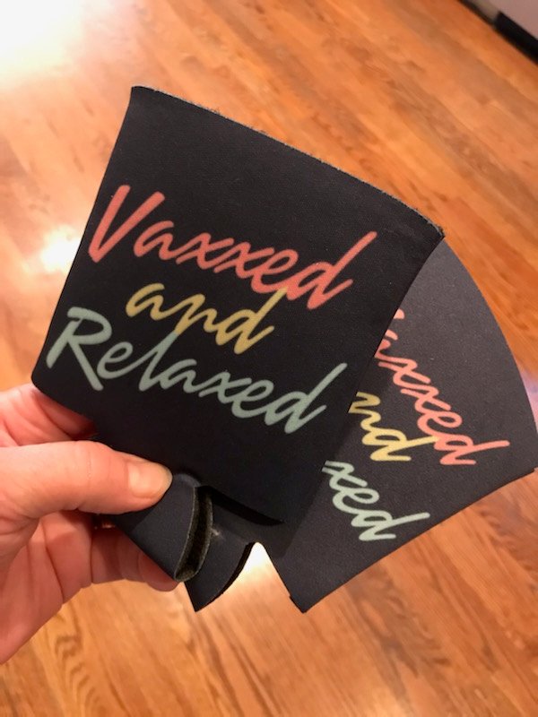 Love my <a href="/kimbiebud/">Kim Budnik</a> koozies! #backyardchillin