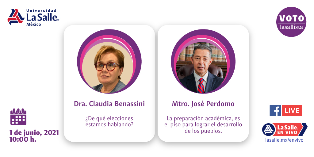 LaSalle_MX's tweet photo. #EspecialistasLaSalle analizan elecciones 2021 https://t.co/0Hoctzq4WJ
Elecciones intermedias, nuestros académicos e investigadores analizan la jornada electoral más grande en la historia de México. 
1 de junio, 10h. ¡Acompáñanos! #VotoLasallista #VotoInformado https://t.co/AcKpPKPZRU