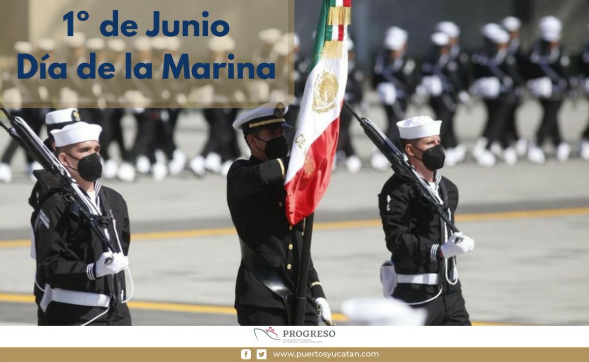 PuertosYucatan's tweet image. Hoy 1° de junio @PuertosYucatan conmemora el #DiaDeLaMarina, felicita y agradece a hombres y mujeres que día a día defienden la soberanía y seguridad del país.

#DiaDeLaMarina
🇲🇽⚓⛴🥳
#APIPRO