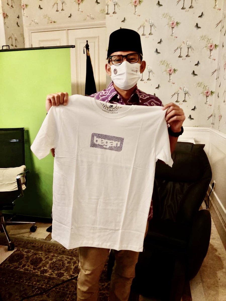 Terima kasih Pak Menteri Sandiaga Uno me support produk dalam negeri