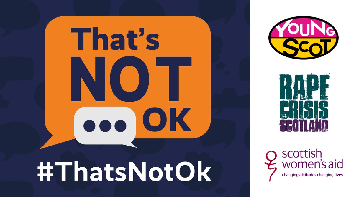 sahscp's tweet photo. "That's not OK" a new digital resource is designed to:
🔹Help young people spot gender-based violence signs
🔹Provide information on where to get support
🔹Provide information on how to report an incident
🖱️https://t.co/N9QdP9kwLb
@YoungScot @scotgov @scotwomensaid #ThatsNotOK https://t.co/20e97qgGUm
