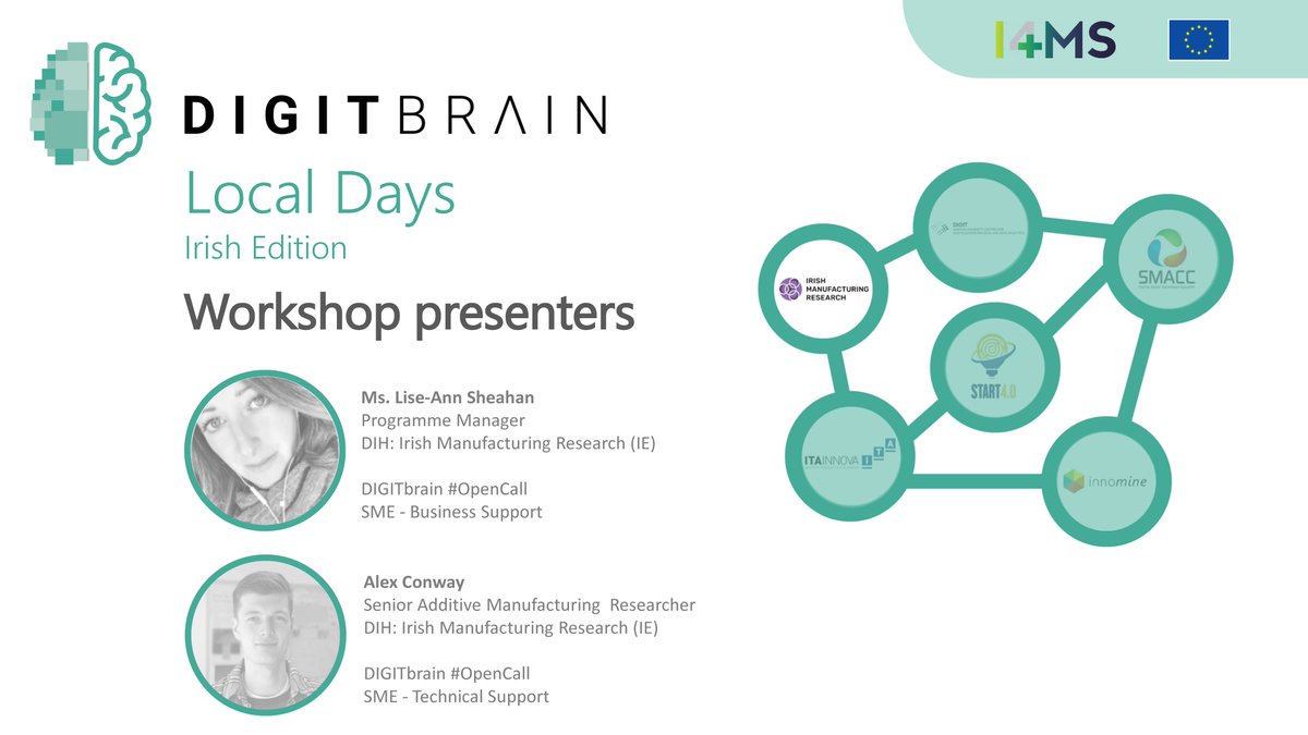 digitbrain_EU's tweet image. Get an intensive training on the application procedure for the DIGITbrain #OpenCall by @Lise_Ann_at_IMR and Alex Conway from @IMR_ie:

digitbrain.eu/digitbrain-loc…

#DigitalTwins f. #manufacturing #EuFunds #H2020 
@I4MS_Europe