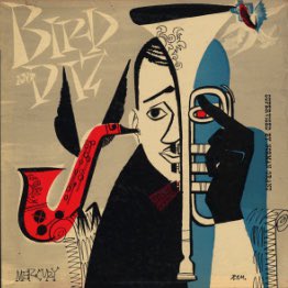 Today’s Great Jazz Album is “Diz and Bird” by Dizzy Gillespie and Charlie Parker, released by Clef Records in 1952.