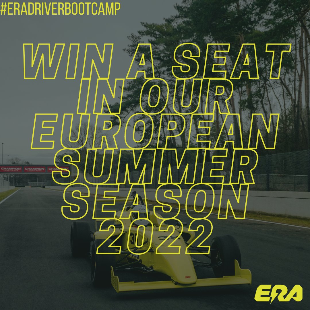 ERAadvanced's tweet photo. We want to ensure that talented drivers are able to get
the race seats they deserve. The driver showing the
most potential at the #ERADriverBootcamp will win a
full seat for Summer 2022
More info and terms on https://t.co/iq30kZCk0a https://t.co/cTVsT79IIp