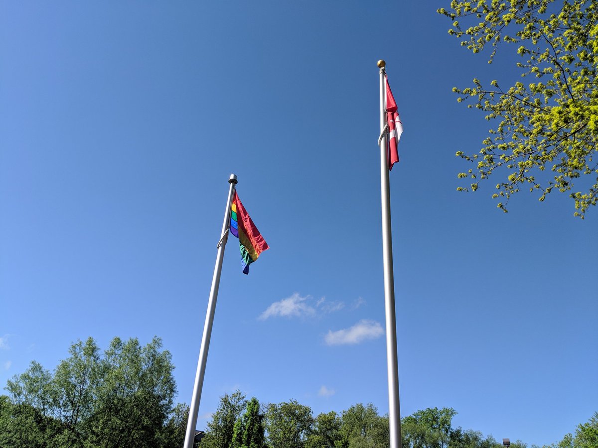Happy #PrideMonth! 

Although we cannot be together to celebrate its raising, our Board looks forward to proudly flying the Pride Flag at the Education Centre in Aurora. #InspirePrideYRDSB #2SLGBTQI+ 🏳️‍🌈🏳️‍⚧️