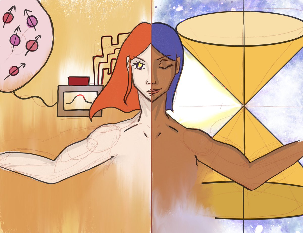 Duality of the observer. #SciArt #quantum #gr #observer