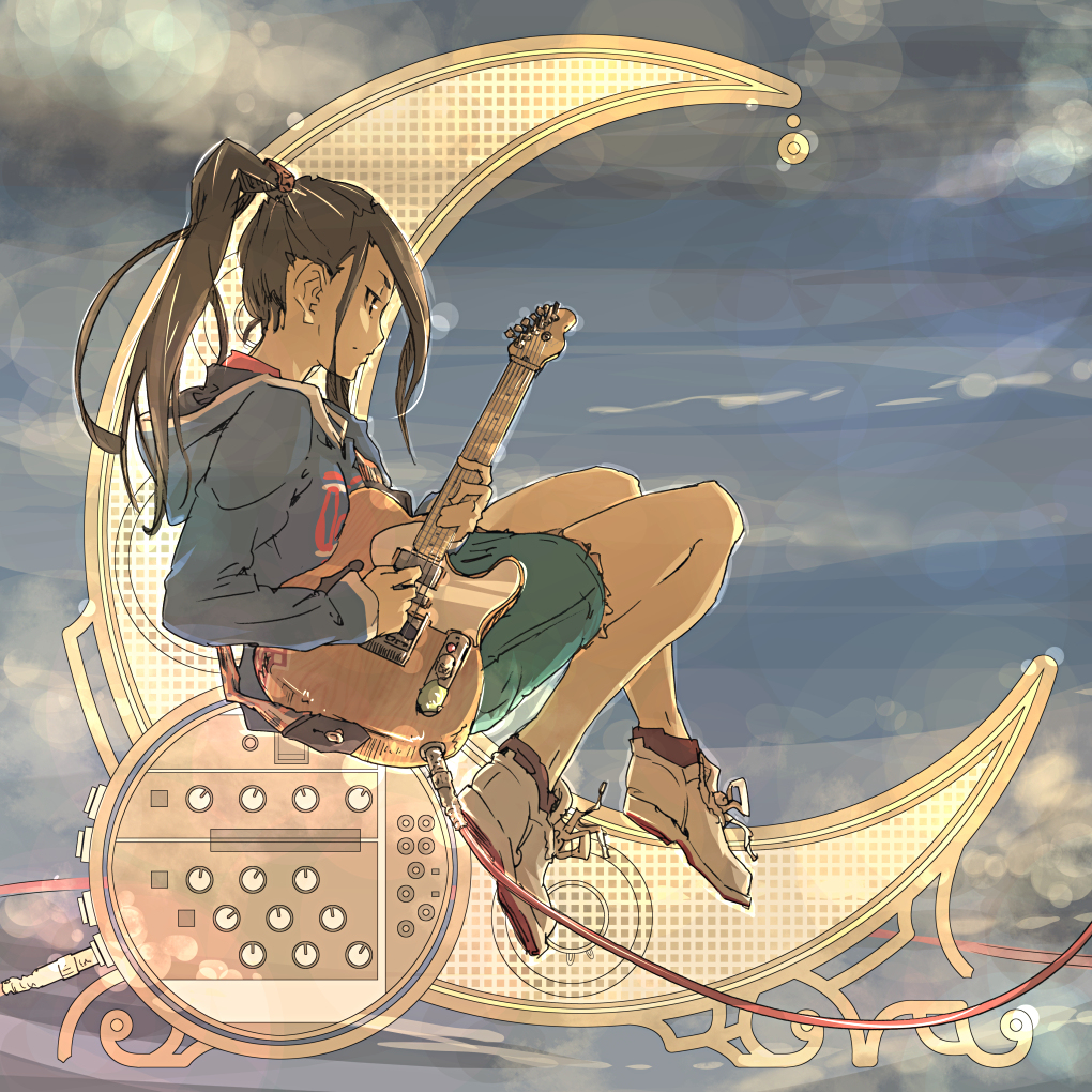 すぺ Weepig Guitar On The Moon オリジナル ギター 音楽 楽器 創作 女の子 Girl ギター女子 T Co Cao7edasaw T Co Xw6lukinew Twitter