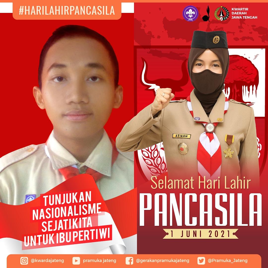 suko_wihono's tweet photo. Selamat Hari lahir Pancasila tahun 2021
#gerakanpramuka
#kwarnas
#dknasional
#kwardajateng
#dkdjateng
#dkckotapekalongan
#dutahumas
#anugrahkehumasanpanducitraloka https://t.co/SmoEIdBdjl