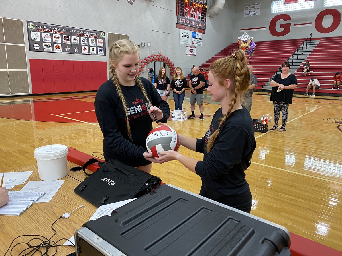 GoGHSVolleyball's tweet photo. Congratulations to Taylor and Amber who officially graduate from high school tonight! We are so proud of you ladies. 🤍🎈 https://t.co/xk8Pylqvrb