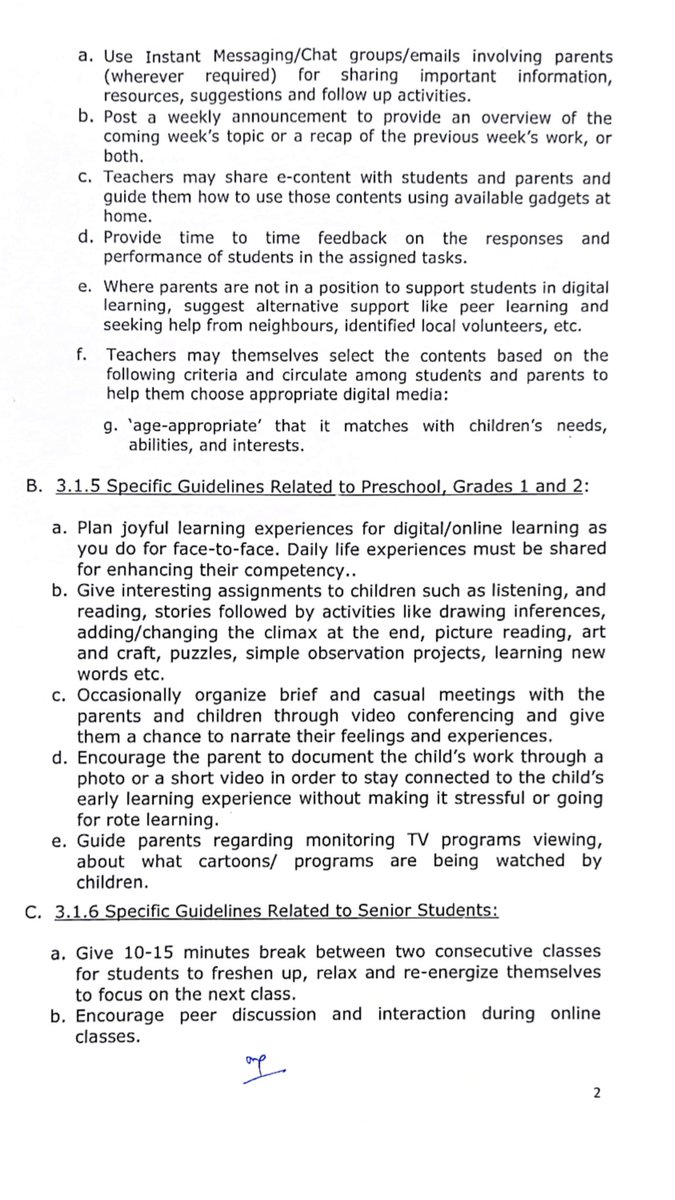 Jammu and Kashmir issues new guidelines for virtual classes.
30 minutes for Pre-Primary students, 90 minutes for Primary standard. ( order attached ) 

#Kashmir 
#STUDENTSLIVESMATTERS 
#COVIDEmergency