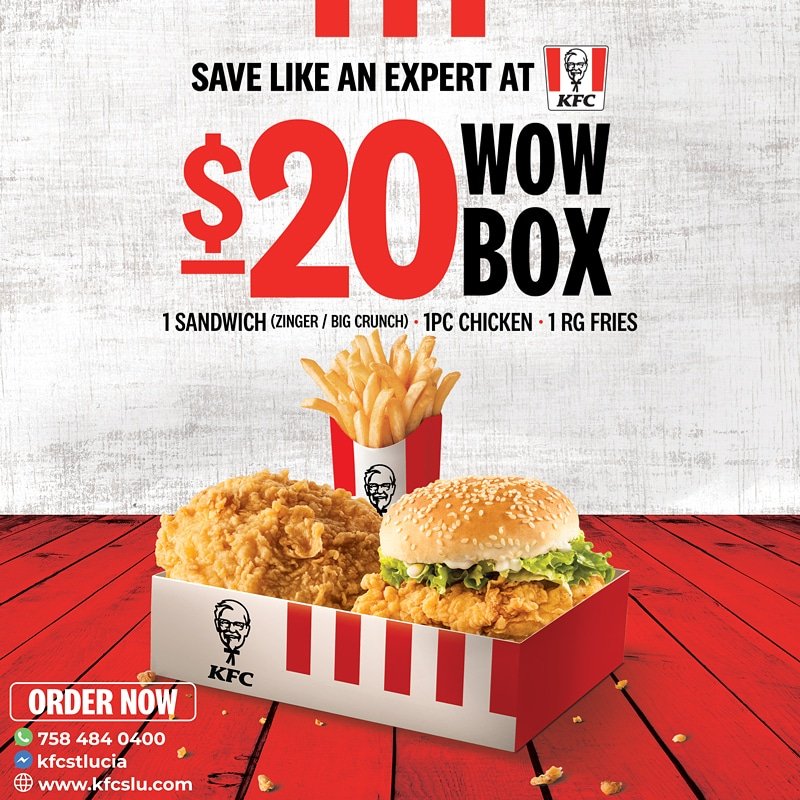 KFC St.Lucia, Vieux Fort (+1 7587247325)