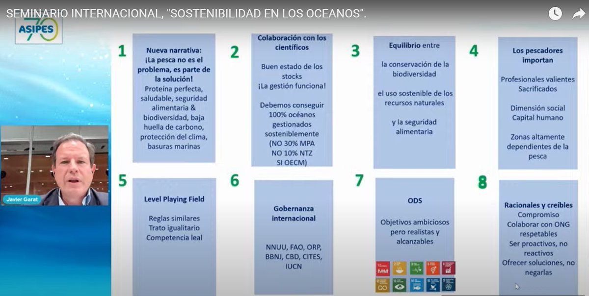 Javier Garat hace un llamamiento en el seminario “#Sostenibilidad en los océanos: #pesca ilegal y seguridad alimentaria’ de #ASIPES a respetar el arte de #pesca del #arrastre, que ‘es perfectamente sostenible y motor económico de muchas comunidades pesqueras’